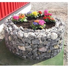 Габион ландшафтный клумба болтовой оцинкованный (Ц) 0,5х0,5х0,5х4х50х50 мм ГОСТ Р 58120-2018